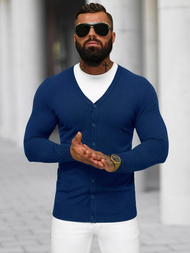 Pánsky Sveter Tmavomodrý OZONEE NB/MM6006/5Z