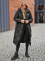 Dámska bunda čierna OZONEE JS/5M3173/392Z