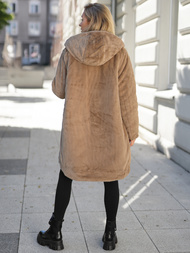 Dámska dlhá zimná bunda čierna OZONEE JS/5M3352/392