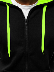 Pánska Mikina Čierno-Celadon OZONEE JS/2013