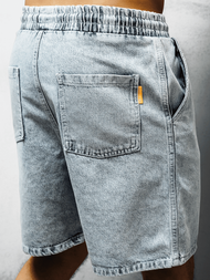 Pánske riflové kraťasy Svetlo modré OZONEE DR/17103