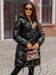 Dámska bunda čierna OZONEE JS/5M3189/392Z