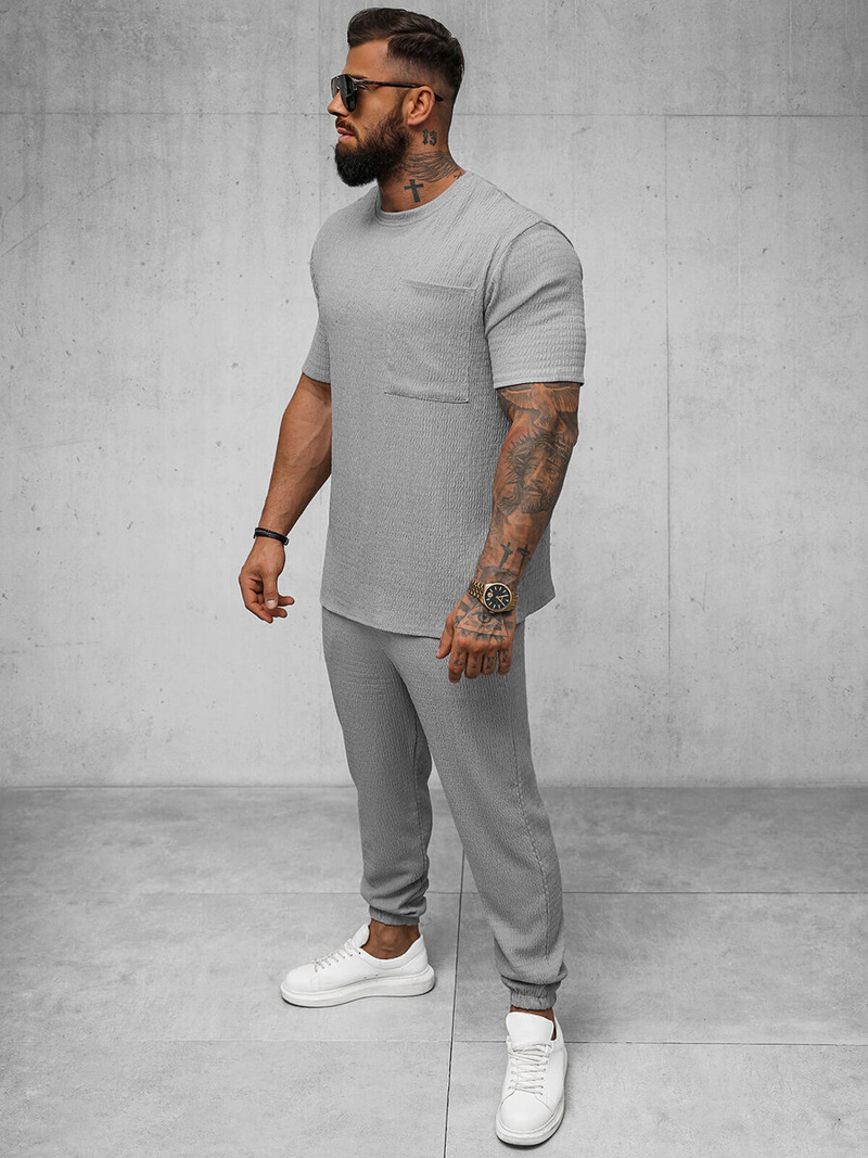 Pánske Tričko Sivý OZONEE O/Y960T