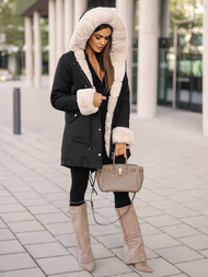 Dámska Zimná Bunda Čierna OZONEE JS/M763/392Z