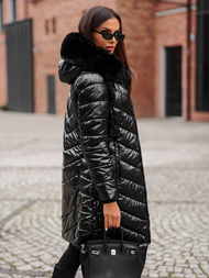 Dámska bunda čierna OZONEE JS/16M9100/392Z