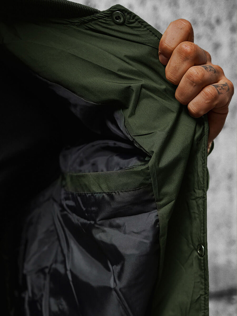 Pánska Bunda Zelená OZONEE JS/84M3020/136