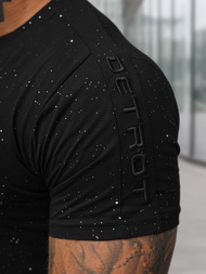 Pánske Tričko Čierne OZONEE O/QQ1388