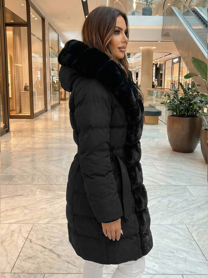 Dámska bunda čierna OZONEE JS/5M3158/392Z