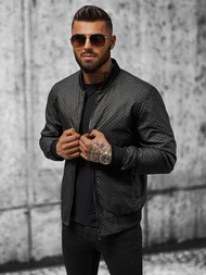 Pánska Bunda Čierna OZONEE O/3A179