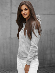 Dámska Mikina Sivá OZONEE JS/W03Z