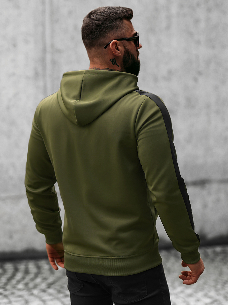 Pánska Mikina Khaki OZONEE O/8B153/29