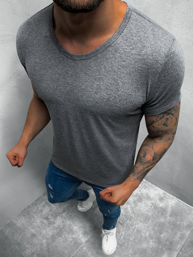 Pánske Tričko grafitové OZONEE JS/712007