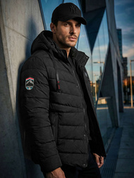 Pánska Bunda Čierna OZONEE JS/31M5081/392