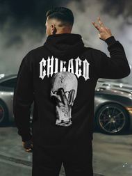 Pánska Mikina Čierna OZONEE JS/21B1903/3