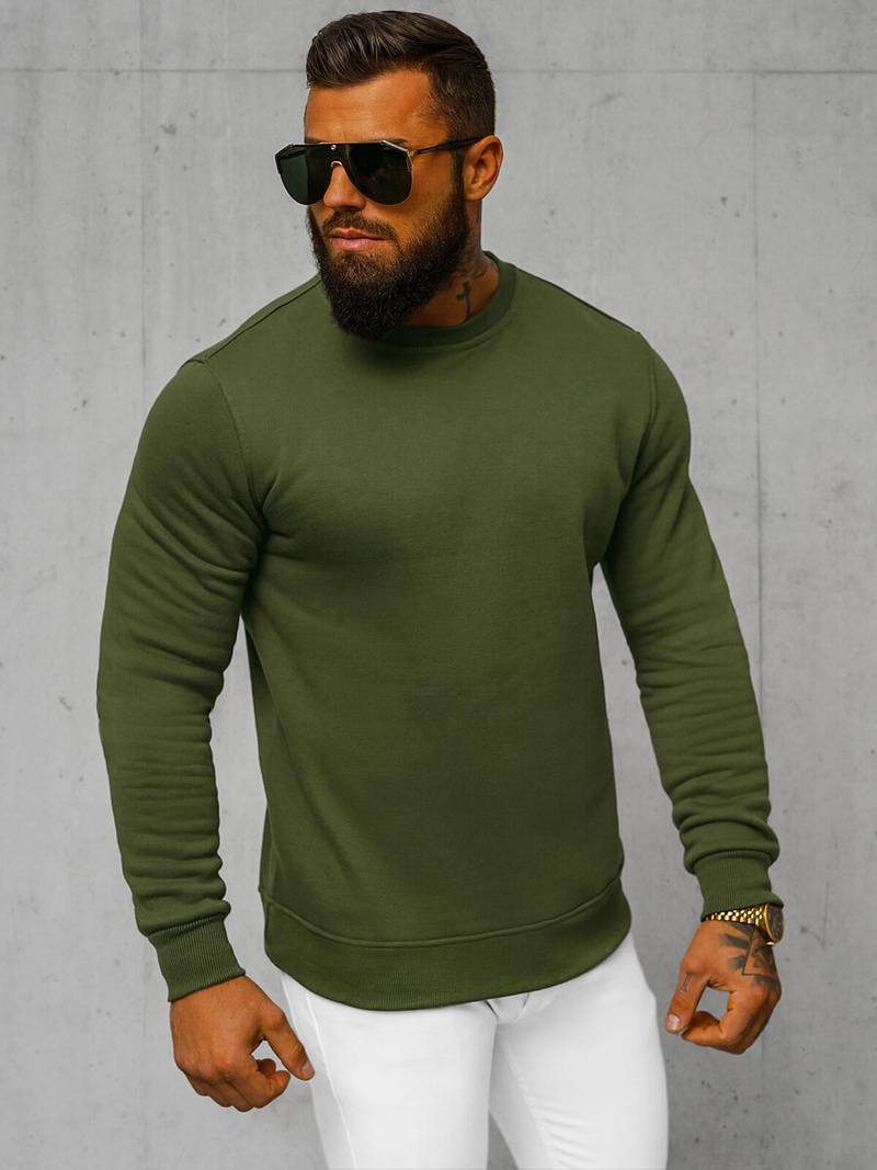 Pánska Mikina khaki OZONEE JS/2001-10Z