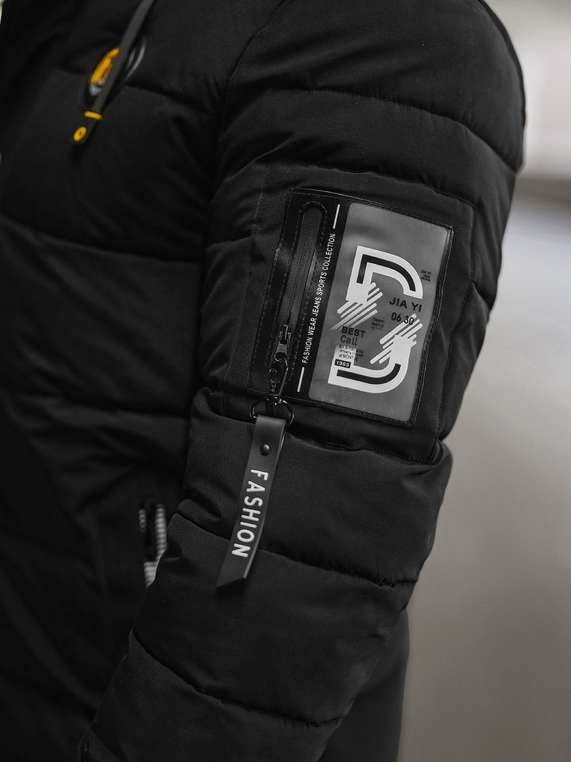 Pánska Bunda Čierna OZONEE JS/57M7503/392