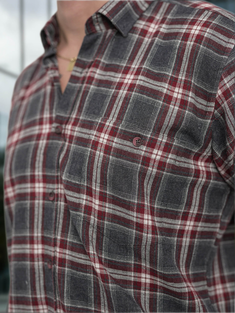 Pánska Košeľa Bordová OZONEE V/V178