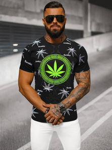 Pánske Tričko Čierne OZONEE O/T139/3