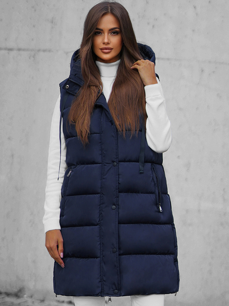 Dámska Vesta Námornícka Modrá OZONEE O/81276Z