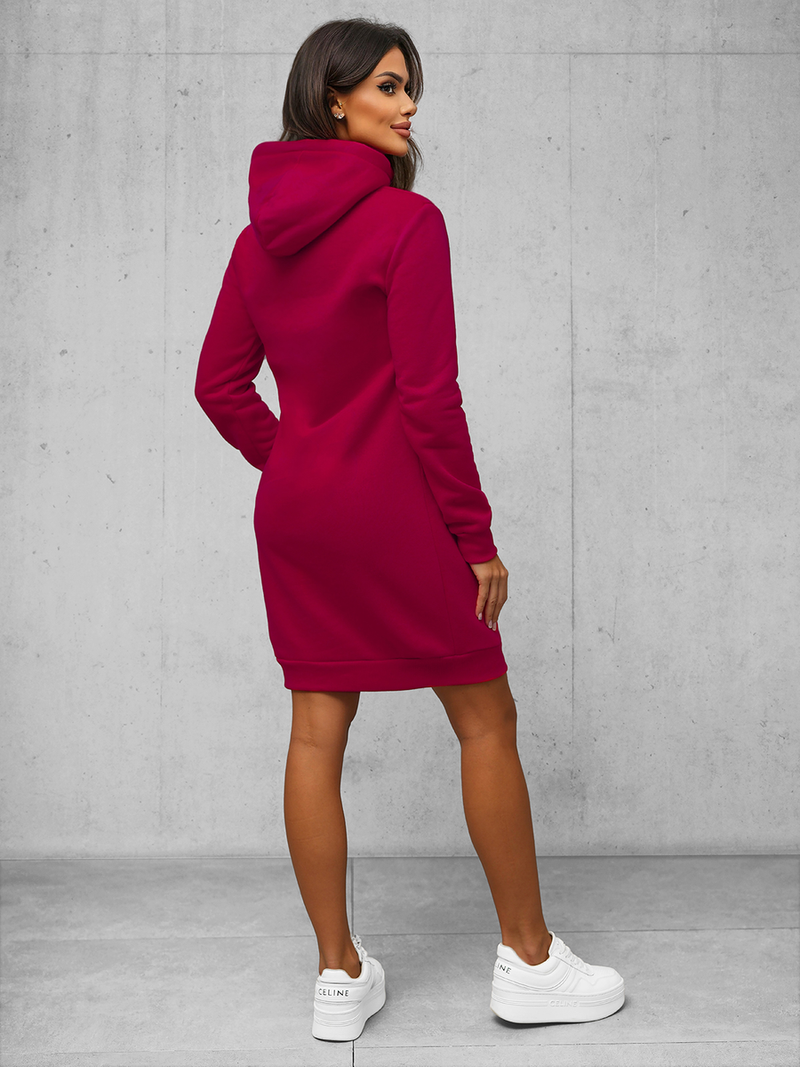 Dámska Mikina Bordová OZONEE JS/YS10005/21Z