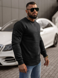 Pánska Mikina Čierna OZONEE JS/8B1358/3