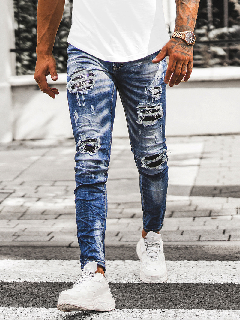 Pánske Rifle Modré OZONEE O/E7802