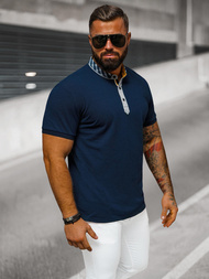 Pánska Polokošeľa Námornícka Modrá OZONEE O/DA803