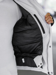 Pánska Bunda Svetlo Sivá OZONEE JS/91M9906/280