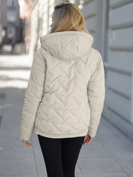 Dámska bunda béžová OZONEE JS/16M9300/280