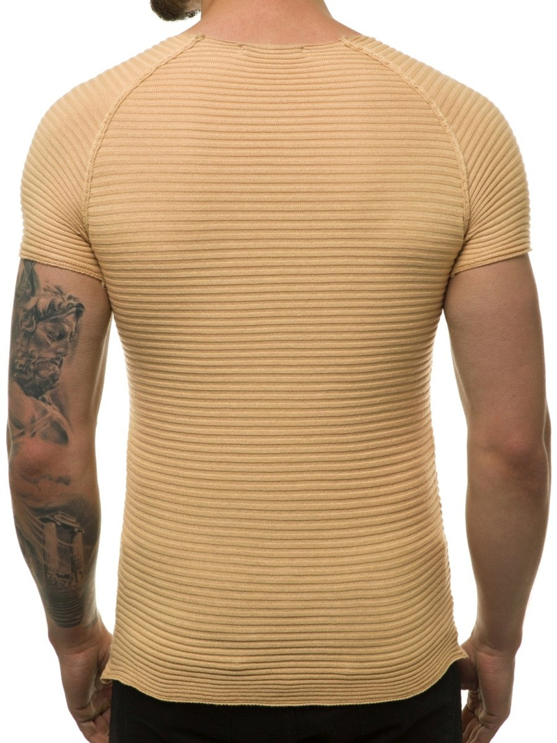 Pánsky sveter béžový OZONEE L/2297