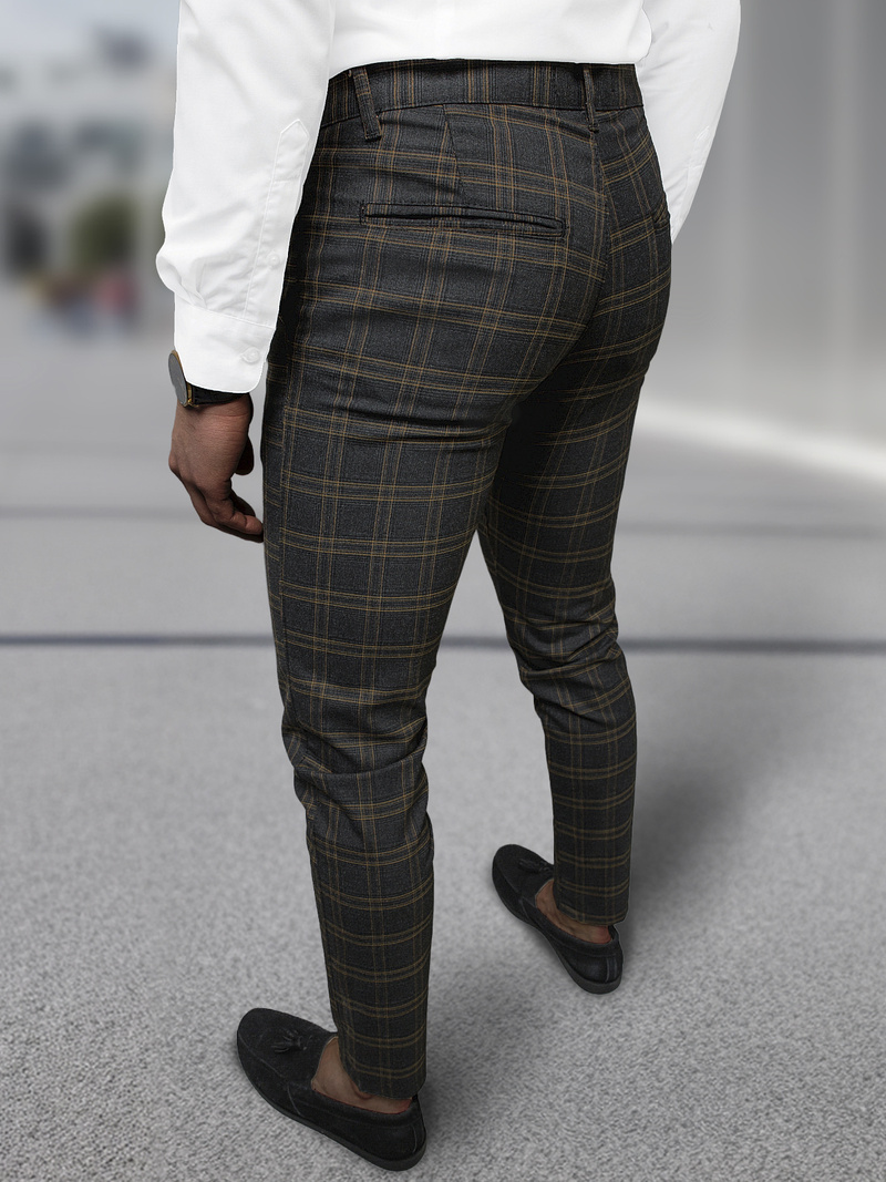 Pánske chino nohavice grafitové OZONEE DJ/5632