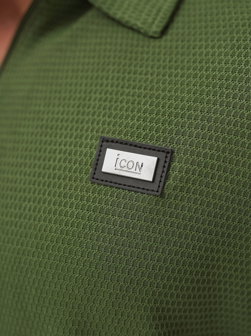 Pánska Polokošeľa Khaki OZONEE O/YN2/593