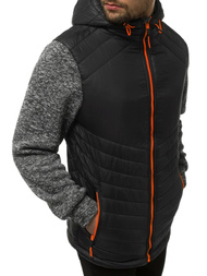 Pánska Bunda Čierna OZONEE JS/KS2001K