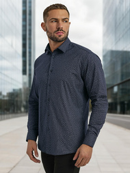 Pánska Košeľa Námornícka Modré OZONEE V/V186