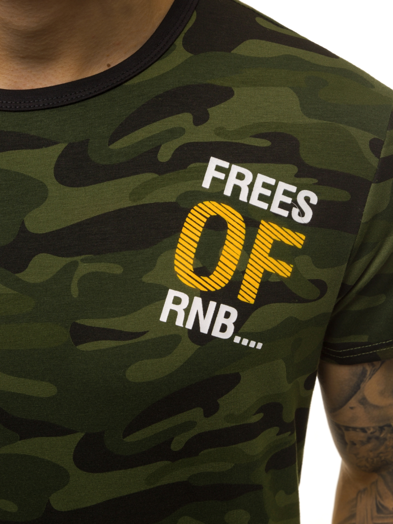 Pánske Tričko zelený OZONEE JS/SS10978