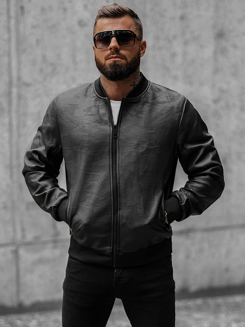 Pánska Bunda Čierna OZONEE O/3A63