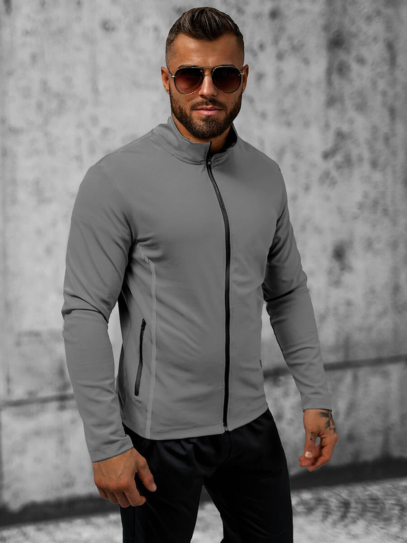 Pánska Bunda Sivá OZONEE JS/M10309