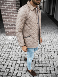 Pánska Bunda béžová OZONEE O/5619