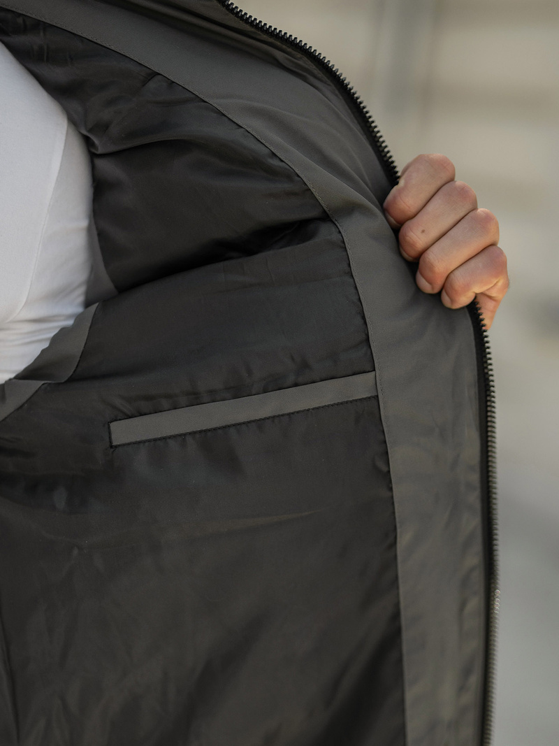 Pánska Vesta Grafitová OZONEE JS/32M1780/105