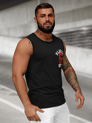 Pánske tielko Čierne OZONEE JS/8B1717/3Z