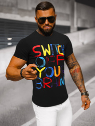 Pánske Tričko Čierne OZONEE O/T125/3Z