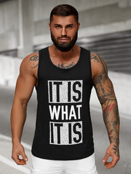 Pánske tielko Čierne OZONEE JS/8B1710/3Z