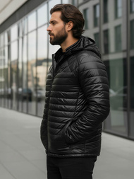 Pánska Bunda Čierna OZONEE JS/16M9328/392BZ