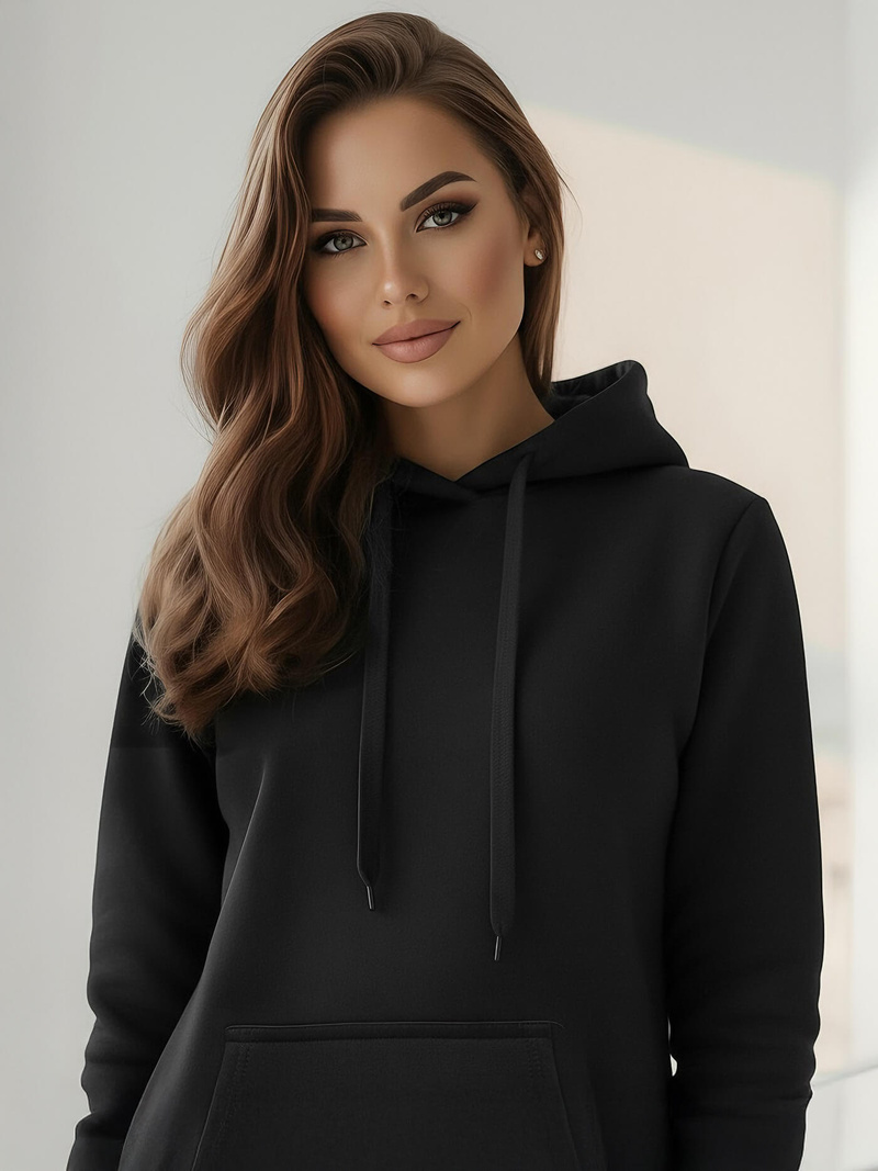 Dámska Mikina Čierna OZONEE JS/YS10003/3Z