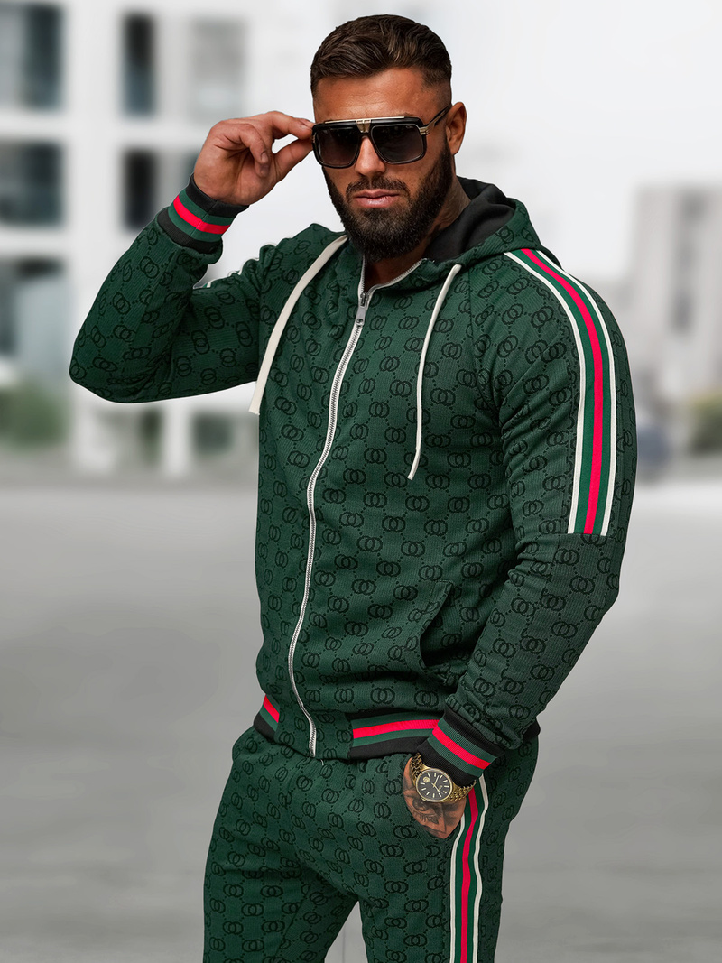 Pánska Tepláková Súprava Zelený OZONEE O/FF5111AB