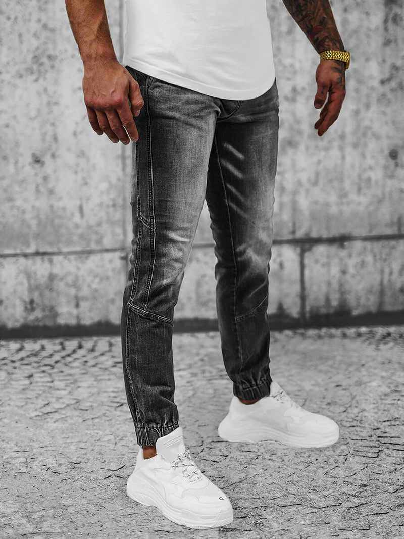 Pánske Jogger Nohavice Čierne OZONEE NB/MP0118N
