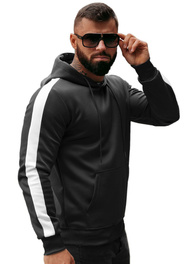 Pánska Mikina Čiernobiela OZONEE O/8B153/3/1