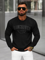 Pánska Mikina Čierna OZONEE JS/8B1363/3