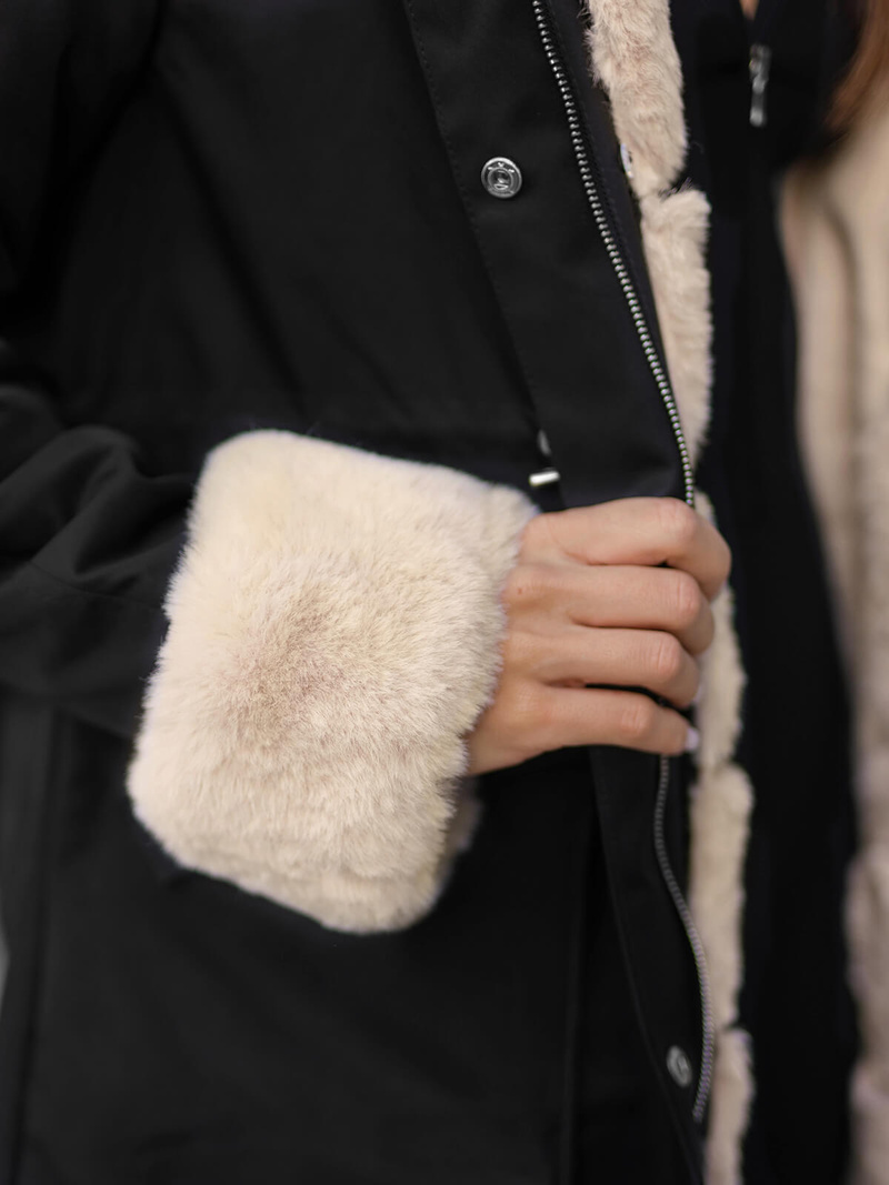 Dámska Zimná Bunda Čierna OZONEE JS/M763/392Z