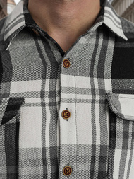 Pánska košeľa čiernobiela OZONEE NB/MC728N/3Z